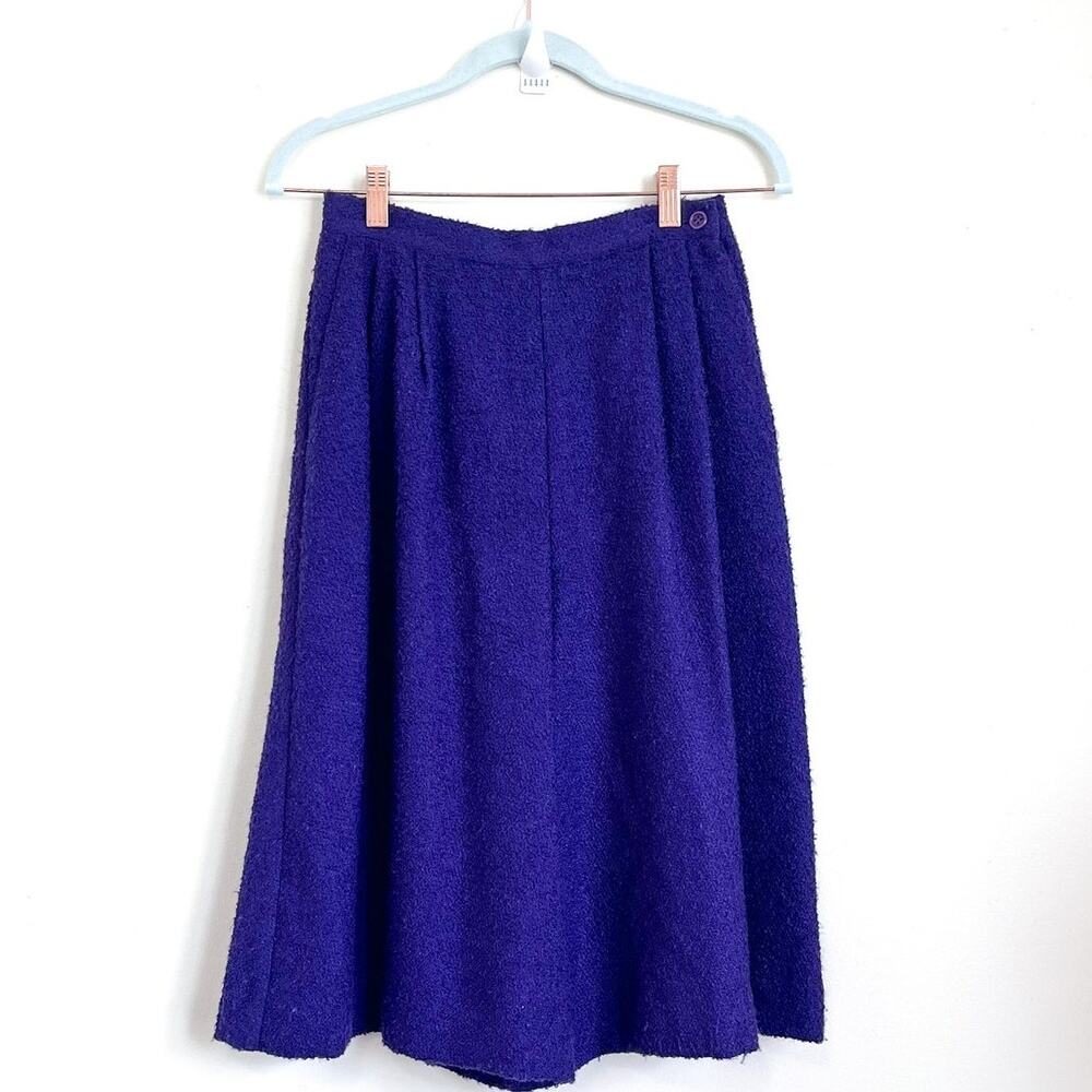 Vintage Boston Traveler Womens Gauchos‎ Size 9-10 Purple Wide Leg Retro Culattes